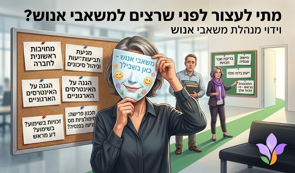 תמונה ראשית עבור הפוסט: מתי לא כדאי לרוץ מיד למשאבי אנוש בארגון? (ואיך לפעול נכון)